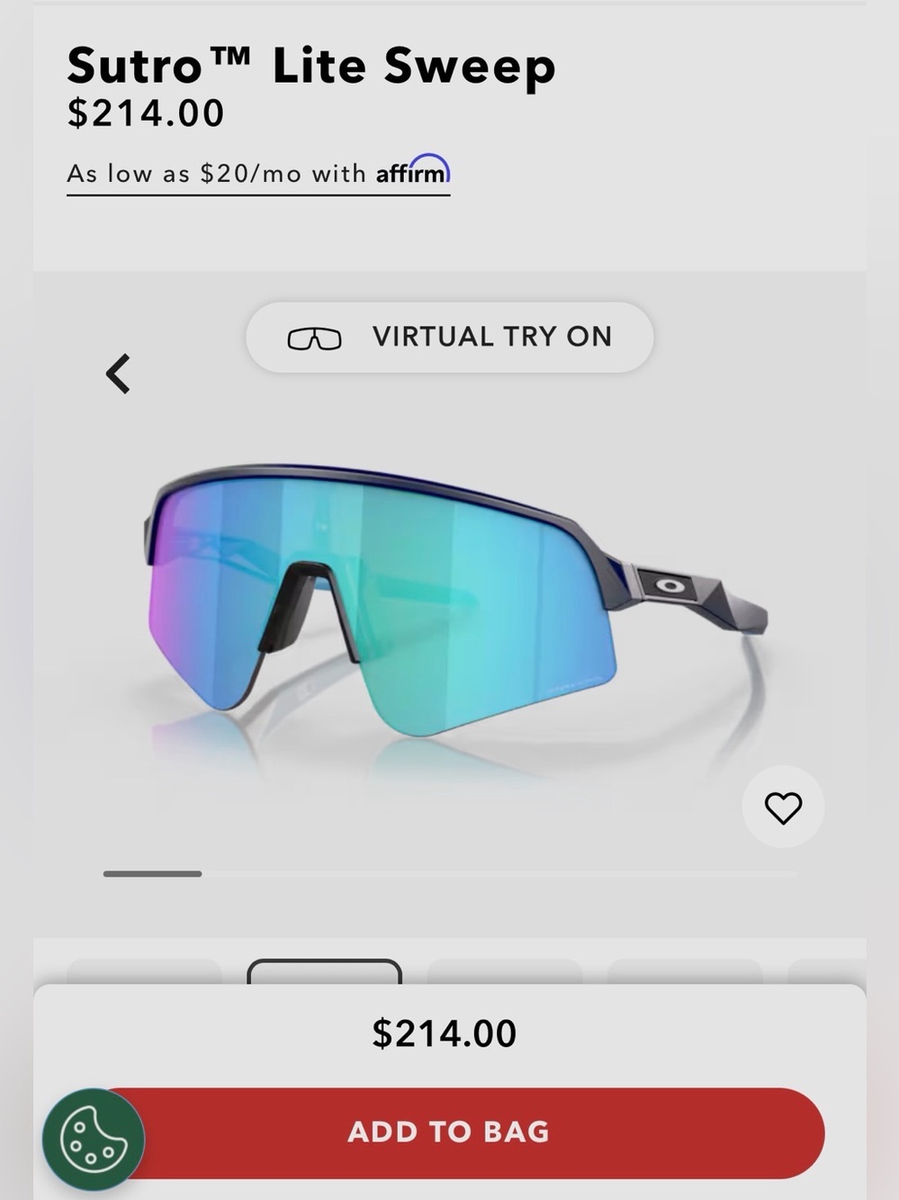 Oakley Sutro Lite Sweep Prizm Sapphire Shield Men's Sunglasses